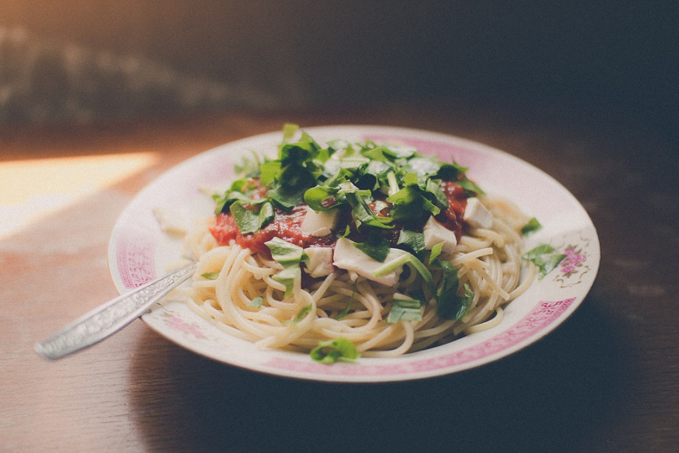Spaghetti mit Bärlauch